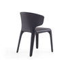 Conrad Black Faux Leather Dining Chair (Set of 2) MHC-DC031-BK