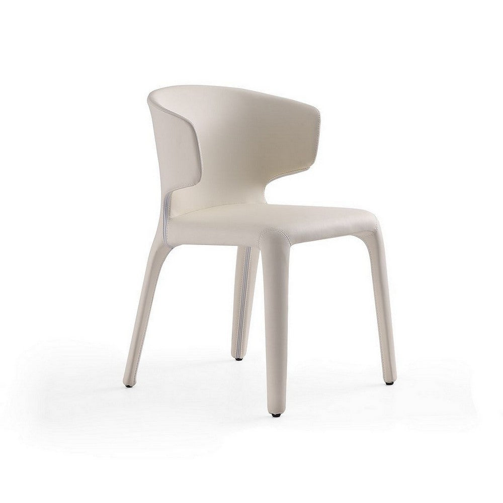 Conrad Cream Faux Leather Dining Chair (Set of 2) MHC-DC031-CR
