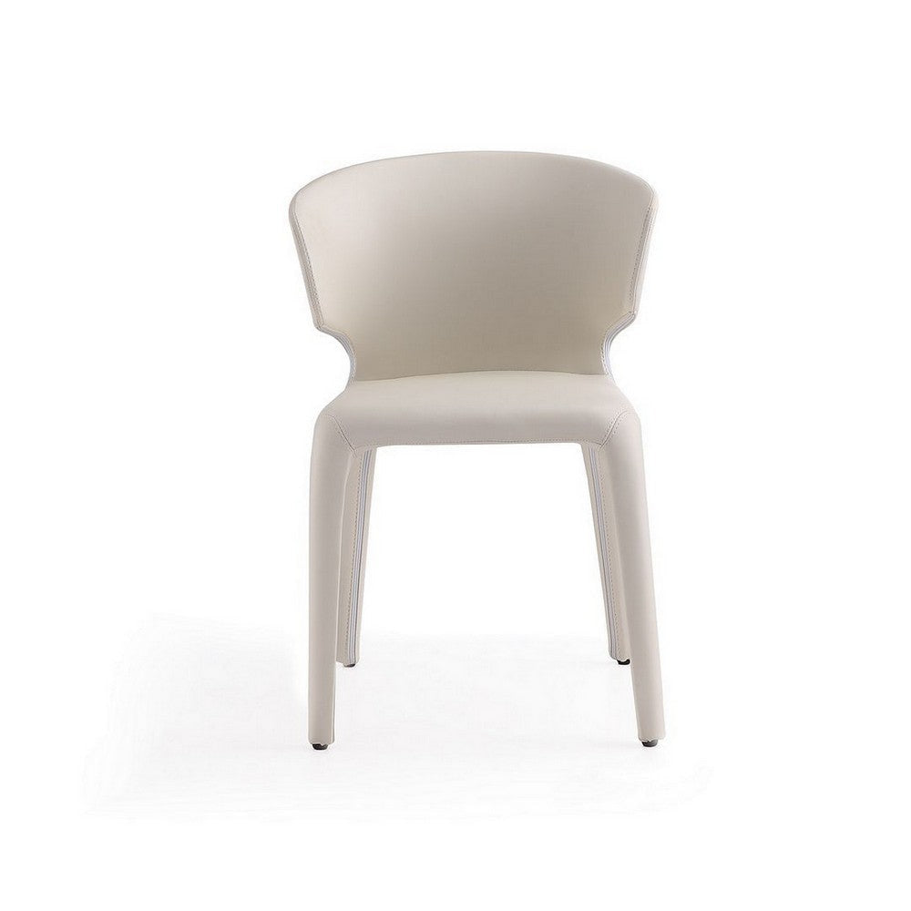 Conrad Cream Faux Leather Dining Chair (Set of 2) MHC-DC031-CR