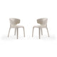 Conrad Cream Faux Leather Dining Chair (Set of 2)