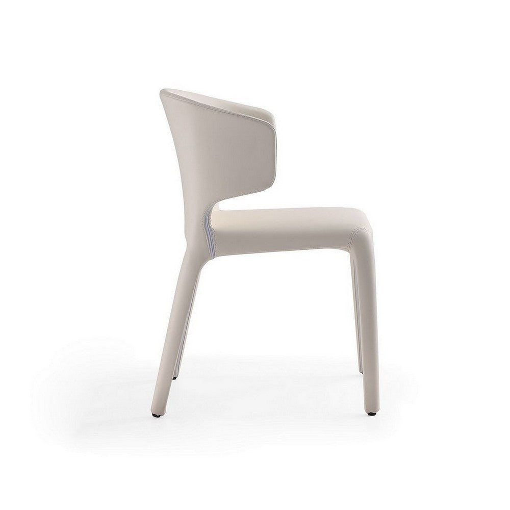 Conrad Cream Faux Leather Dining Chair (Set of 2) MHC-DC031-CR