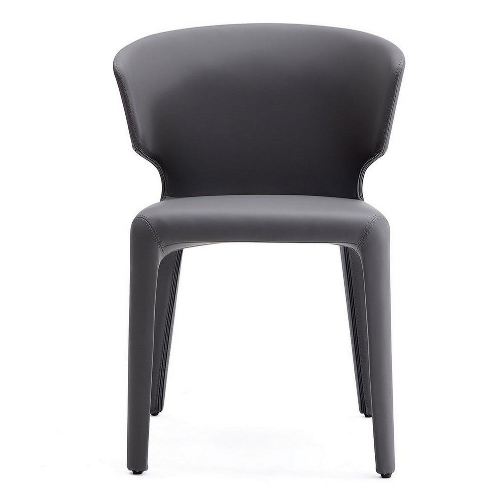 Conrad Grey Faux Leather Dining Chair (Set of 2) MHC-DC031-GY