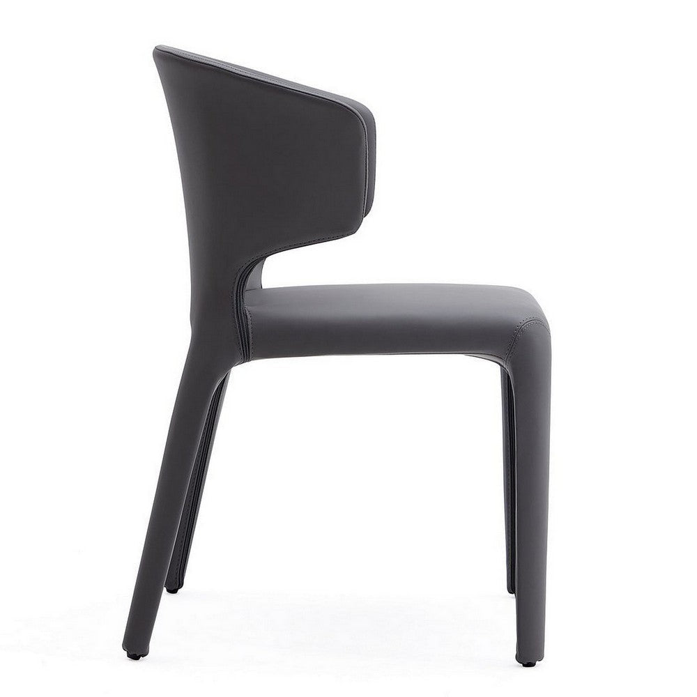 Conrad Grey Faux Leather Dining Chair (Set of 2) MHC-DC031-GY