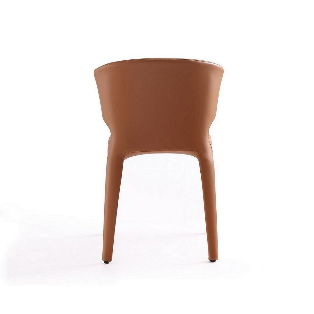 Conrad Saddle Faux Leather Dining Chair (Set of 2) MHC-DC031-SA