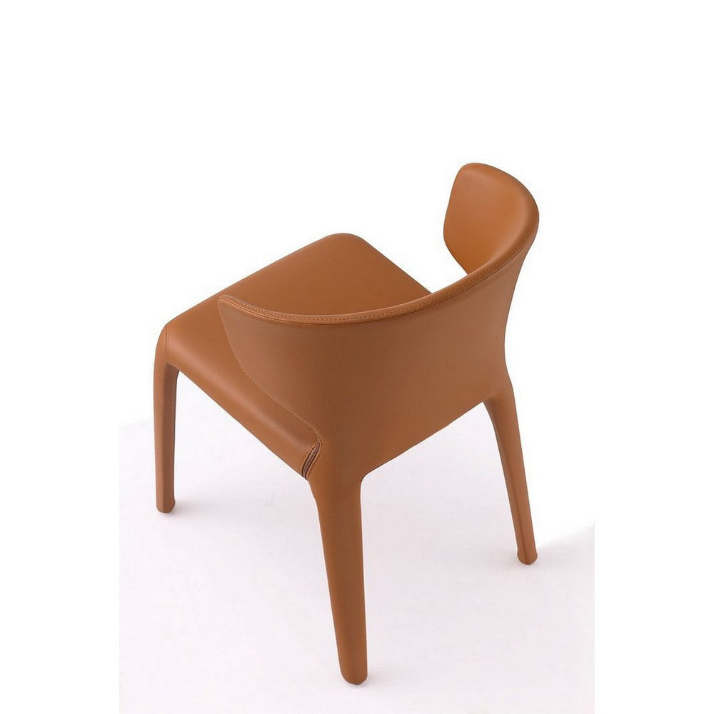 Conrad Saddle Faux Leather Dining Chair (Set of 2) MHC-DC031-SA