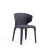 Conrad Modern Woven Tweed Dining Chair in Black (Set of 2) MHC-DC031-WBK
