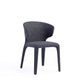 Conrad Modern Woven Tweed Dining Chair in Black (Set of 2) MHC-DC031-WBK