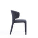 Conrad Modern Woven Tweed Dining Chair in Black (Set of 2) MHC-DC031-WBK
