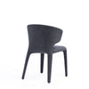 Conrad Modern Woven Tweed Dining Chair in Black (Set of 2) MHC-DC031-WBK