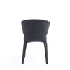 Conrad Modern Woven Tweed Dining Chair in Black (Set of 2) MHC-DC031-WBK
