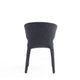 Conrad Modern Woven Tweed Dining Chair in Black (Set of 2) MHC-DC031-WBK