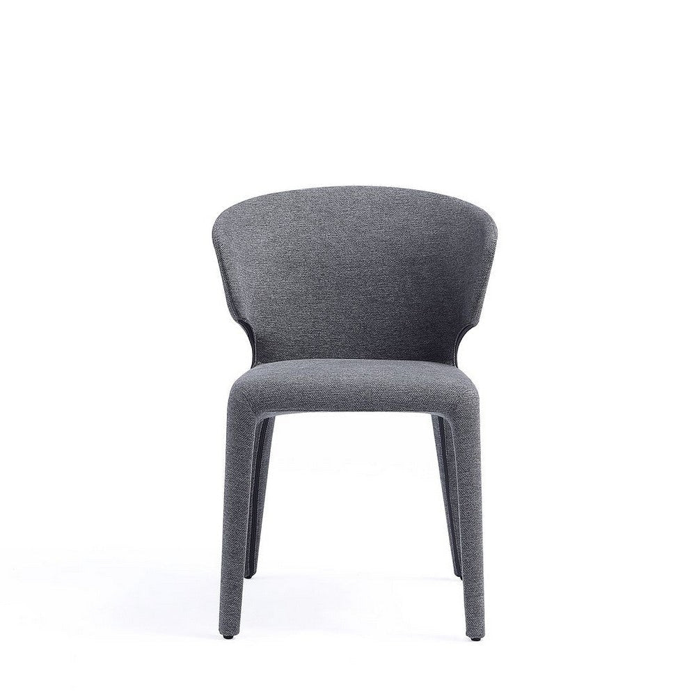 Conrad Modern Woven Tweed Dining Chair in Grey (Set of 2) MHC-DC031-WGY