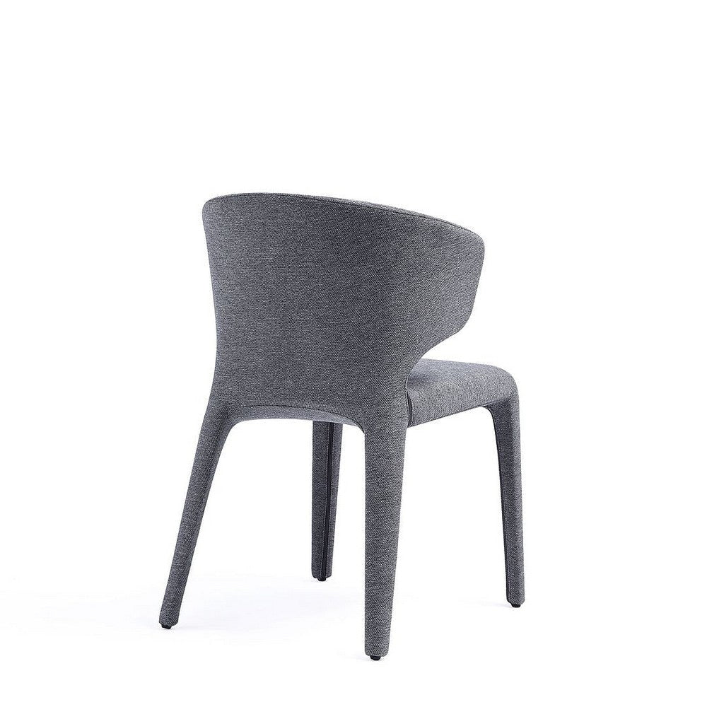 Conrad Modern Woven Tweed Dining Chair in Grey (Set of 2) MHC-DC031-WGY
