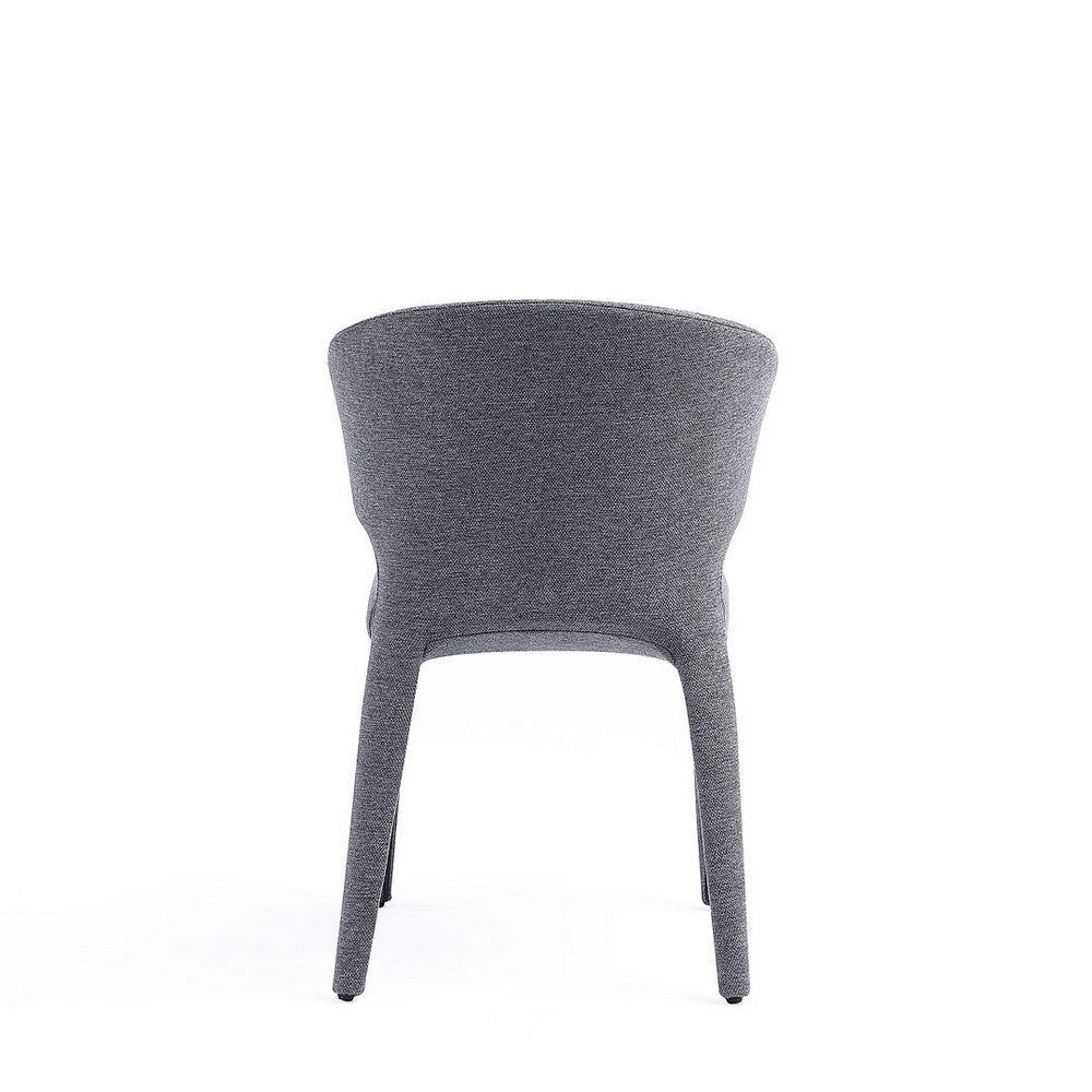 Conrad Modern Woven Tweed Dining Chair in Grey (Set of 2) MHC-DC031-WGY
