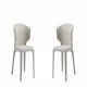 Conrad Modern Woven Tweed Dining Chair in Wheat (Set of 2)