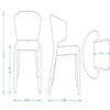 Conrad Modern Woven Tweed Dining Chair in Wheat (Set of 2) MHC-DC031-WWT