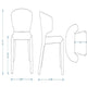 Conrad Modern Woven Tweed Dining Chair in Wheat (Set of 2) MHC-DC031-WWT