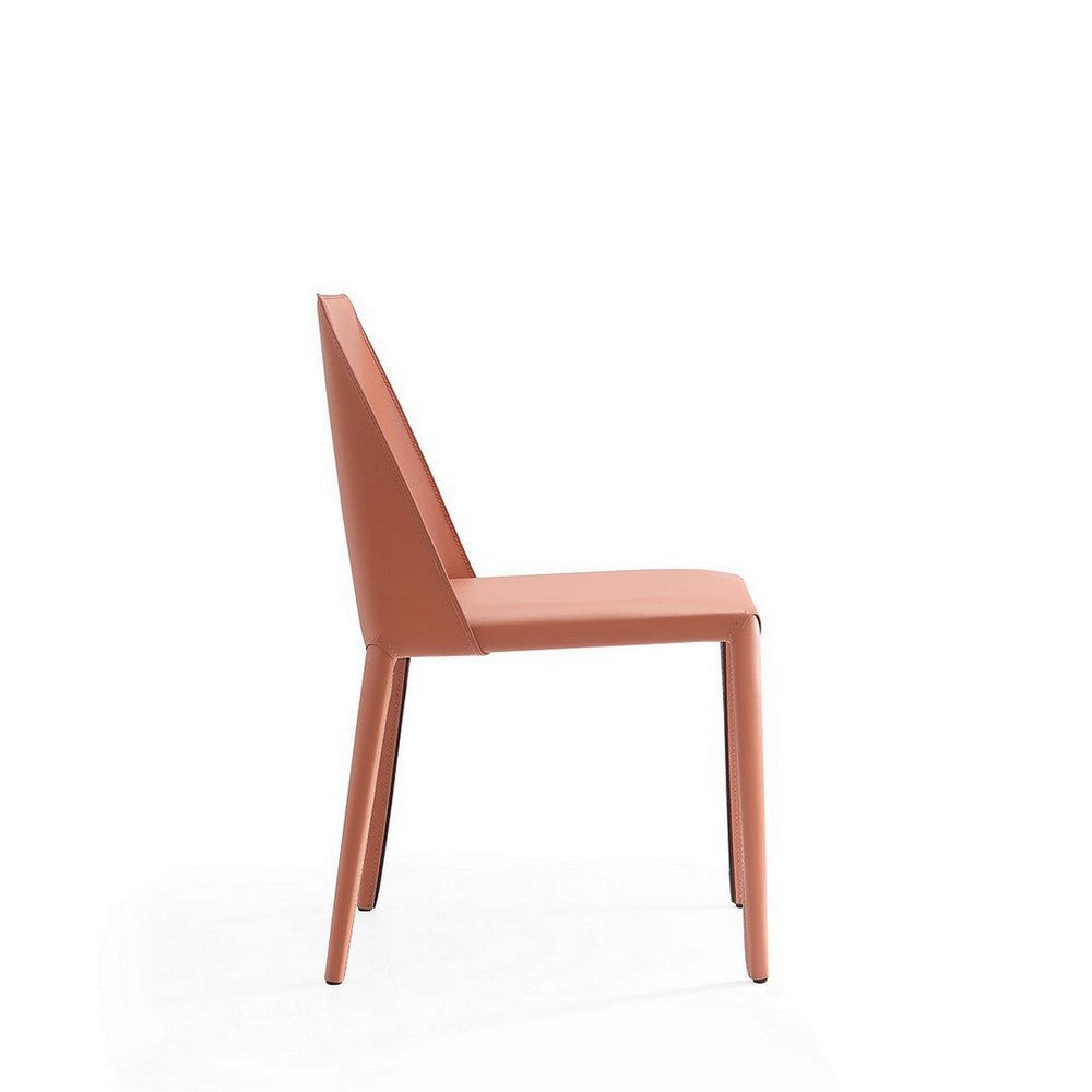Paris Clay Saddle Leather Dining Chair (Set of 2) MHC-DC032-CY