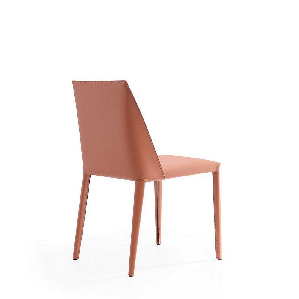 Paris Clay Saddle Leather Dining Chair (Set of 2) MHC-DC032-CY
