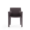 Vogue Grey Faux Leather Arm Chair MHC-DC033-GY