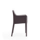 Vogue Grey Faux Leather Arm Chair MHC-DC033-GY