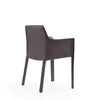 Vogue Grey Faux Leather Arm Chair MHC-DC033-GY