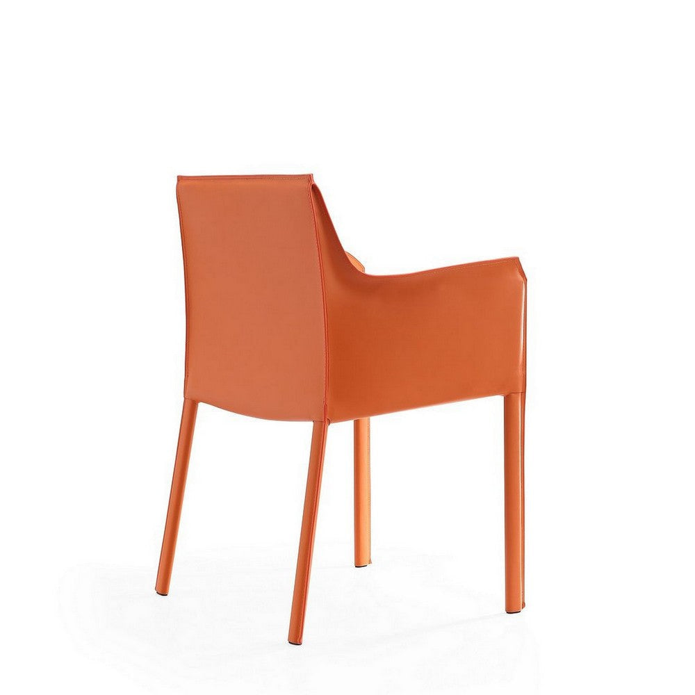 Paris Coral Saddle Leather Armchair MHC-DC034-CO