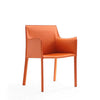 Paris Coral Saddle Leather Armchair