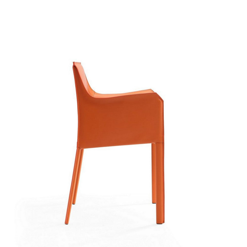 Paris Coral Saddle Leather Armchair MHC-DC034-CO