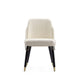 Estelle Cream and Black Faux Leather Dining Chair MHC-DC042-CR