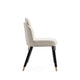 Estelle Cream and Black Faux Leather Dining Chair MHC-DC042-CR