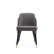 Estelle Pebble and Black Faux Leather Dining Chair MHC-DC042-PE