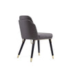 Estelle Pebble and Black Faux Leather Dining Chair MHC-DC042-PE