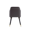 Estelle Pebble and Black Faux Leather Dining Chair MHC-DC042-PE