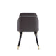 Estelle Pebble and Black Faux Leather Dining Chair MHC-DC042-PE
