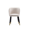 Zephyr Velvet Dining Chair in Cream MHC-DC043-CR