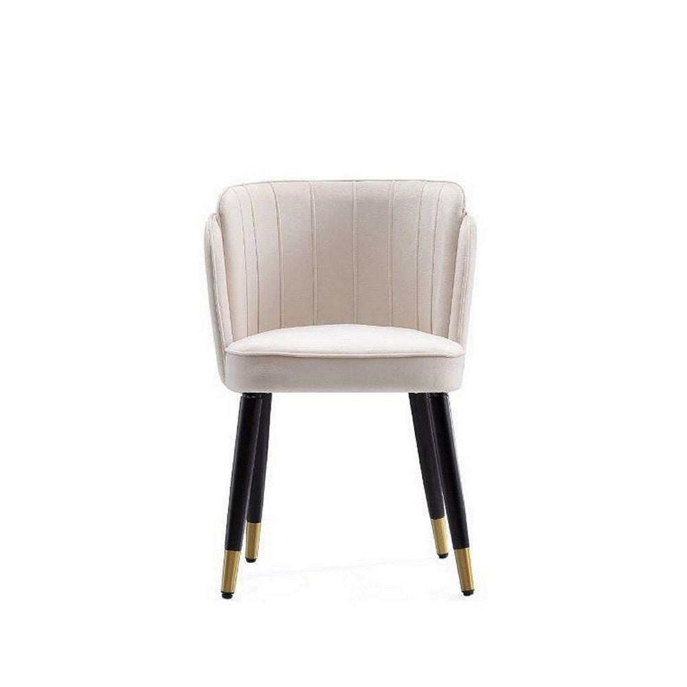 Zephyr Velvet Dining Chair in Cream MHC-DC043-CR