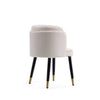 Zephyr Velvet Dining Chair in Cream MHC-DC043-CR