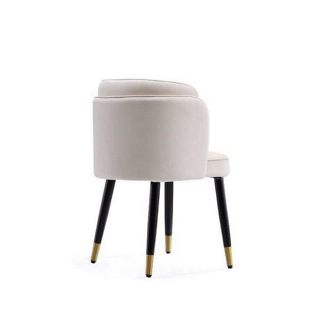 Zephyr Velvet Dining Chair in Cream MHC-DC043-CR