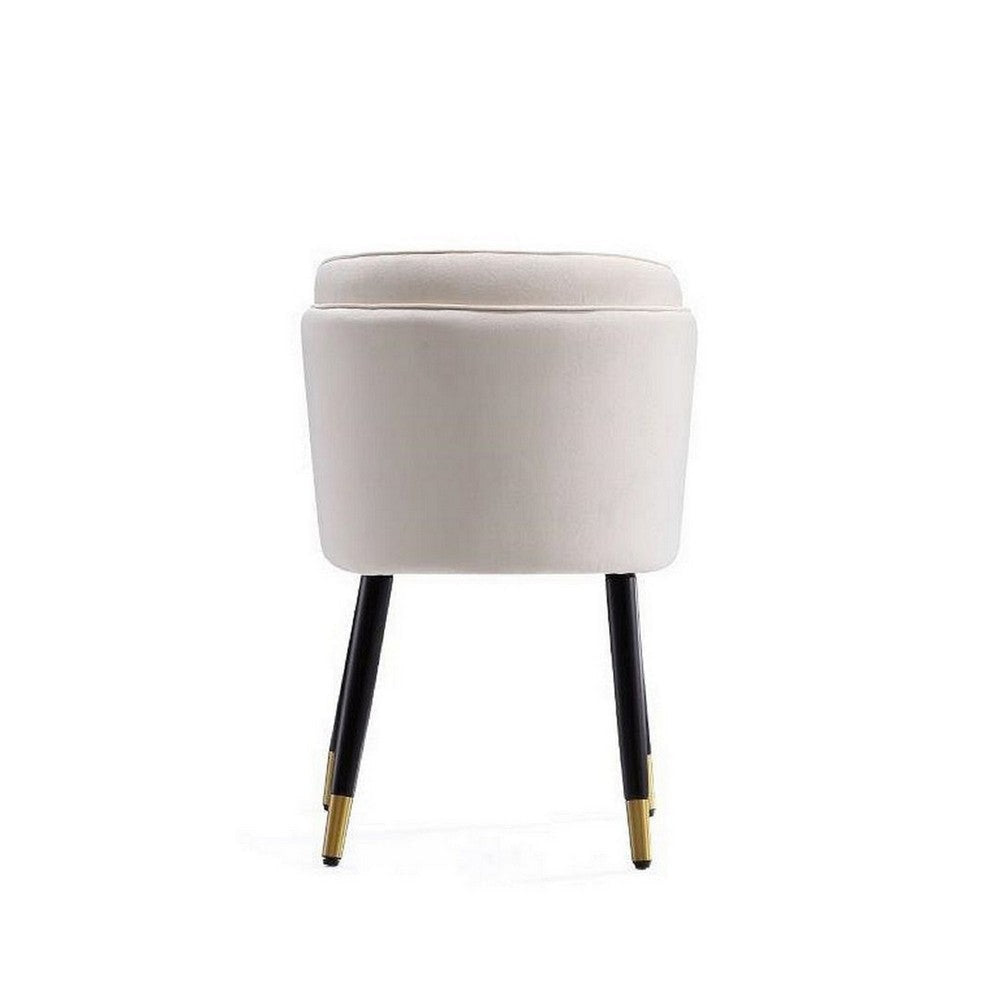 Zephyr Velvet Dining Chair in Cream MHC-DC043-CR