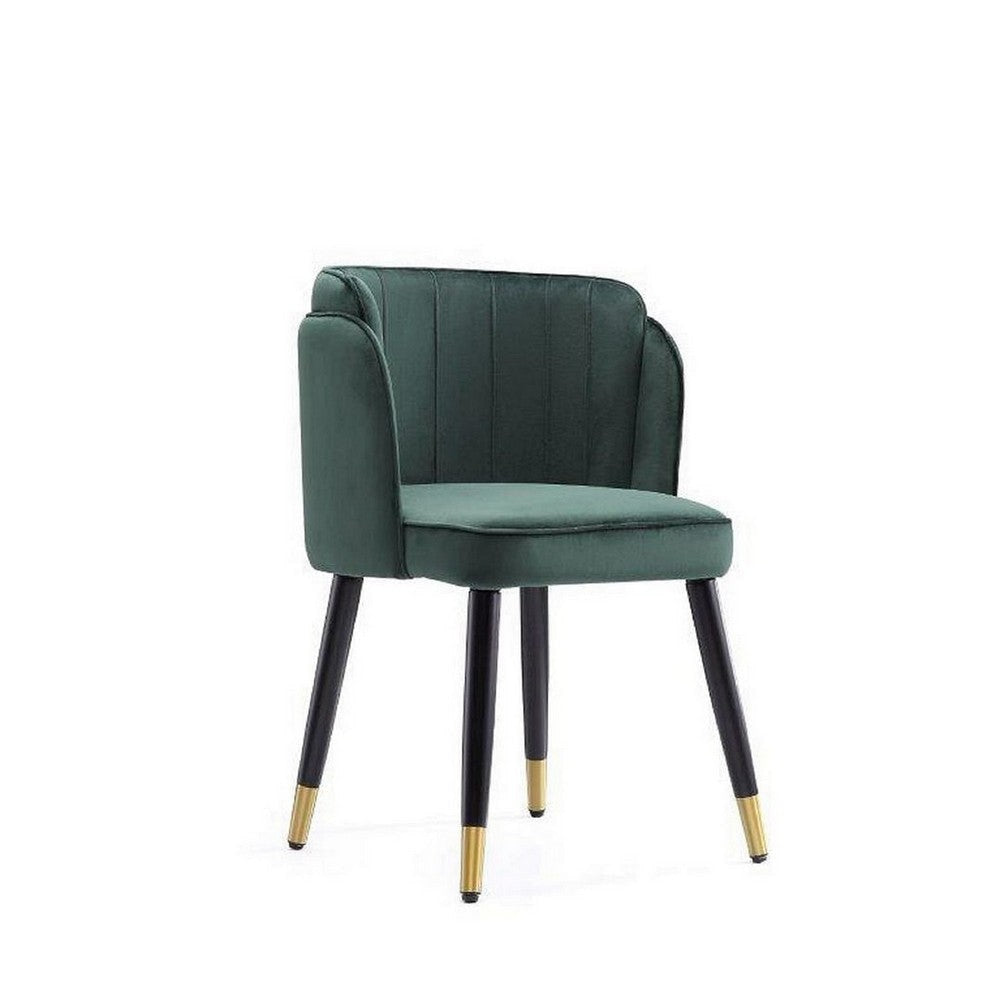 Zephyr Velvet  Dining Chair in Hunter Green