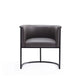 Bali Pebble and Black Faux Leather Dining Chair MHC-DC044-PE