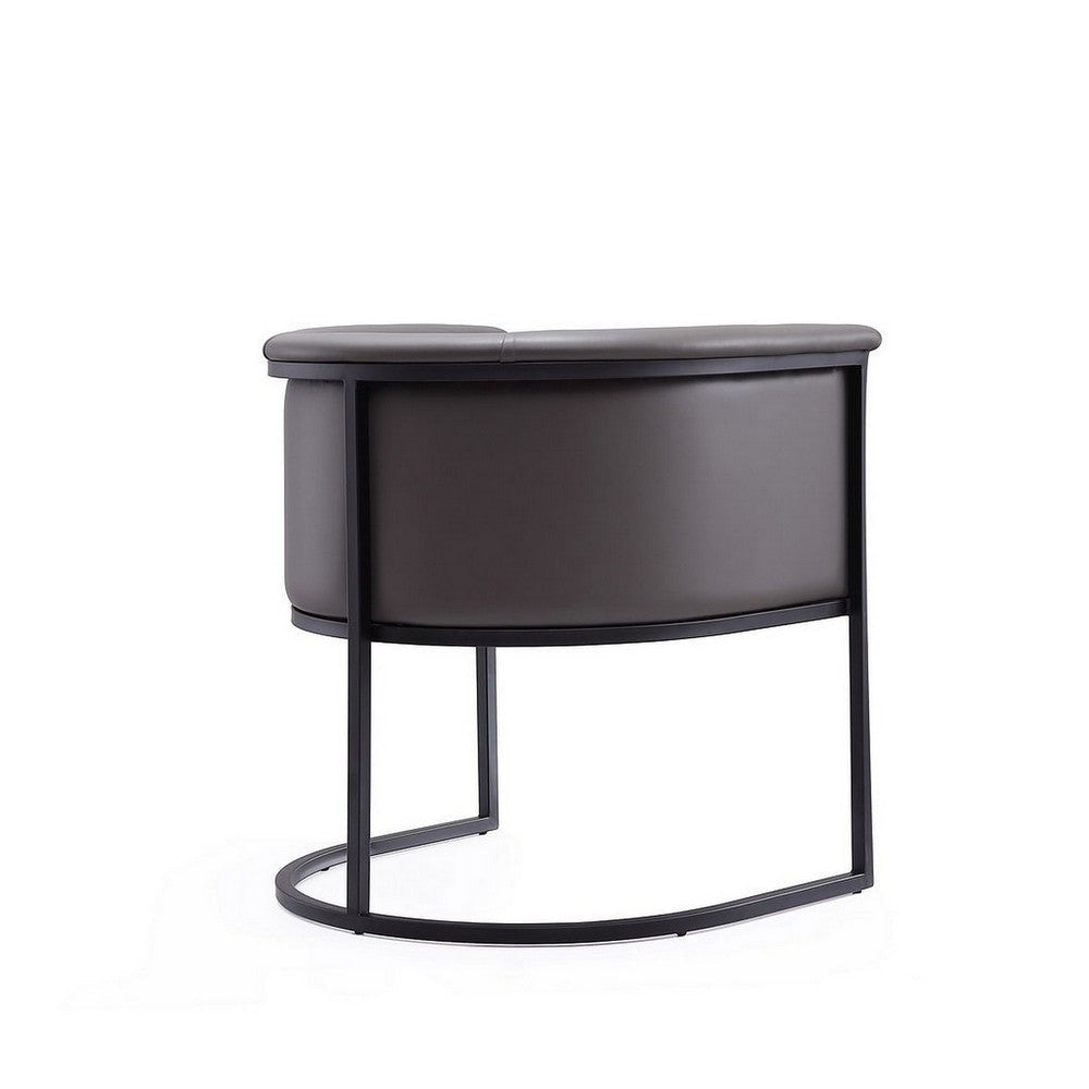Bali Pebble and Black Faux Leather Dining Chair MHC-DC044-PE