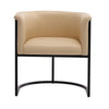 Bali Tan and Black Faux Leather Dining Chair MHC-DC044-TN