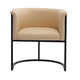 Bali Tan and Black Faux Leather Dining Chair MHC-DC044-TN