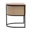 Bali Tan and Black Faux Leather Dining Chair MHC-DC044-TN