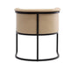 Bali Tan and Black Faux Leather Dining Chair MHC-DC044-TN