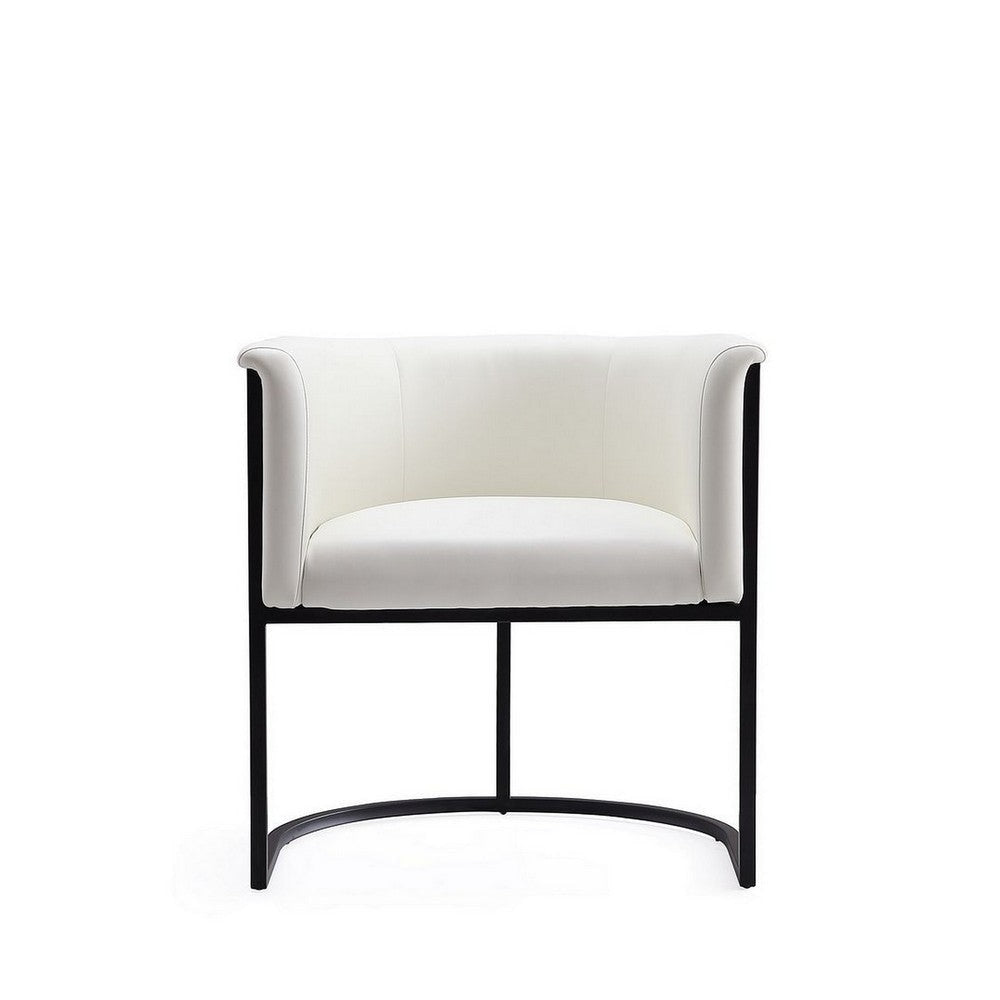 Bali White and Black Faux Leather Dining Chair MHC-DC044-WH