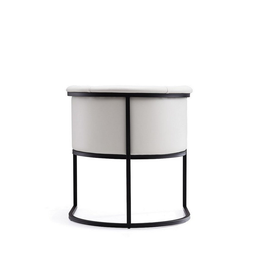 Bali White and Black Faux Leather Dining Chair MHC-DC044-WH