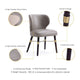 Modern Strine Dining Chair Upholstered in Velvet and Leatherette with Solid Wood Legs in Dark Taupe MHC-DC045-DT